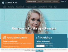 Tablet Screenshot of lainaaja.fi
